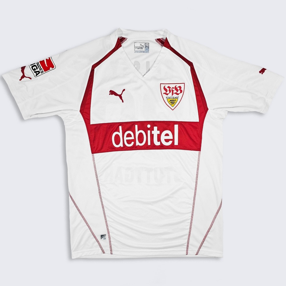 VfB Stuttgart Vintage Y2K Puma White Soccer Jersey